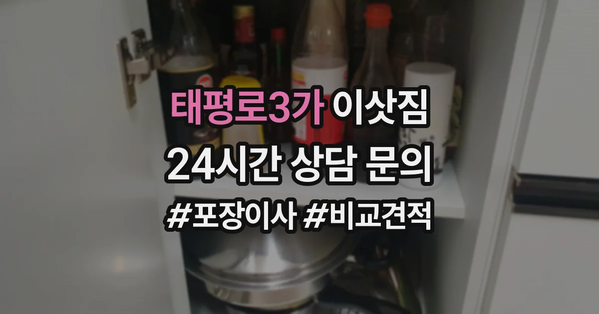 태평로3가 이삿짐