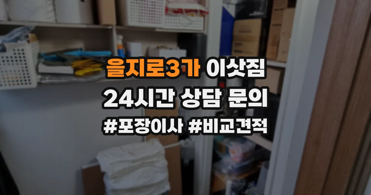 을지로3가 이삿짐