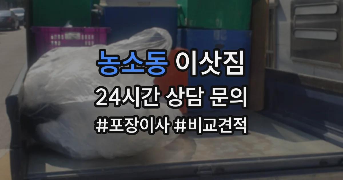 농소동 이삿짐
