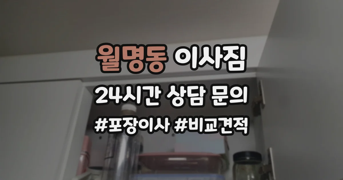 월명동 이사짐