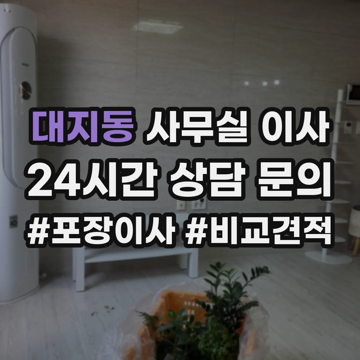 대지동 사무실 이사