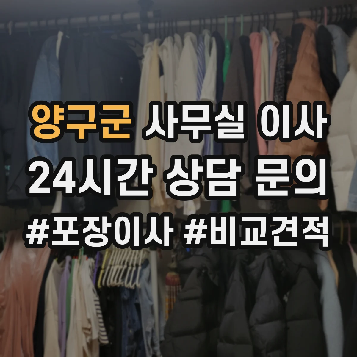 양구군 사무실 이사