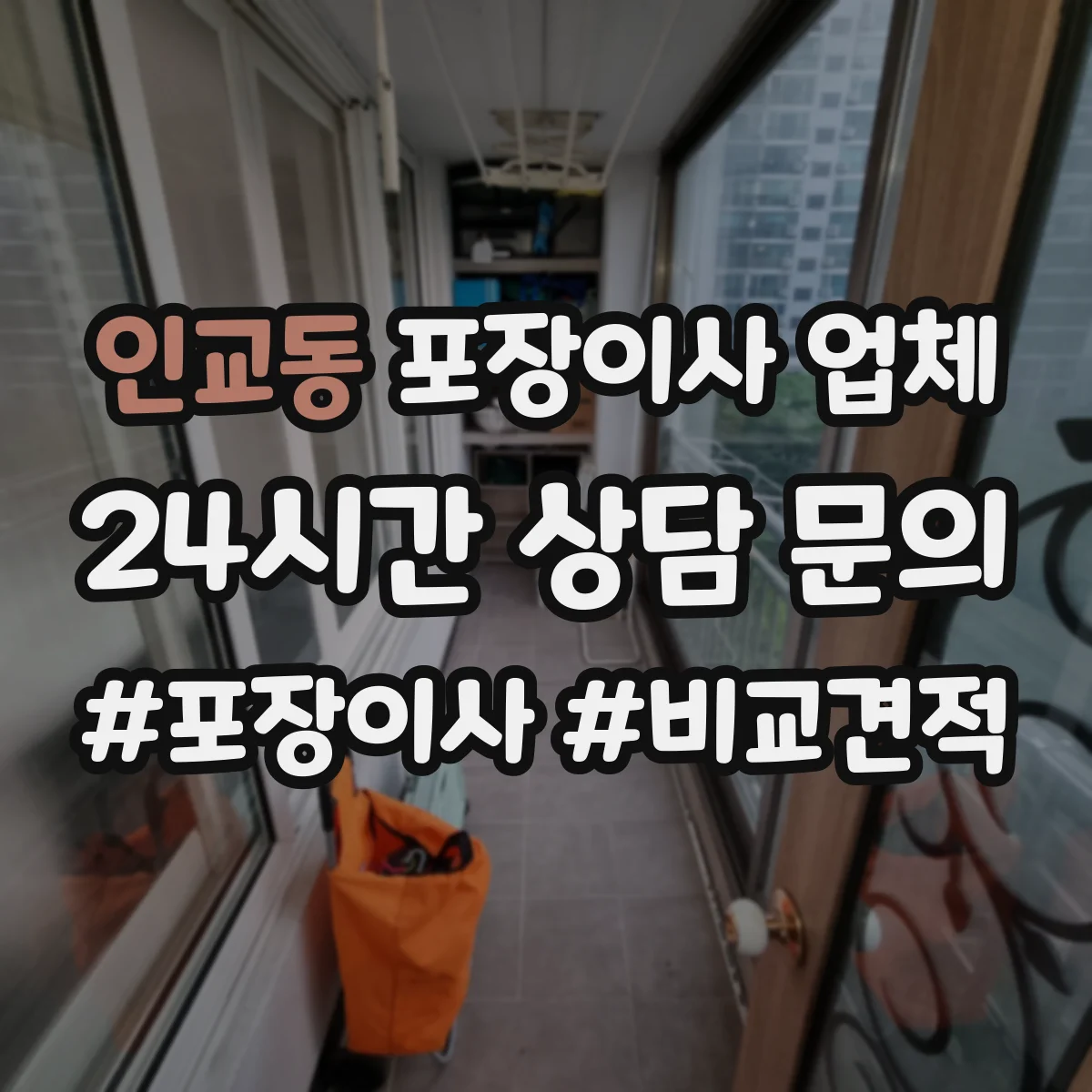 인교동 포장이사 업체