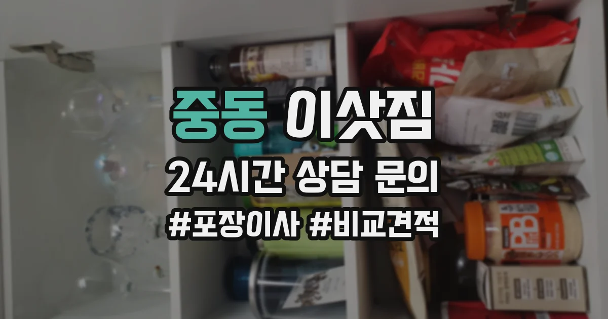 중동 이삿짐