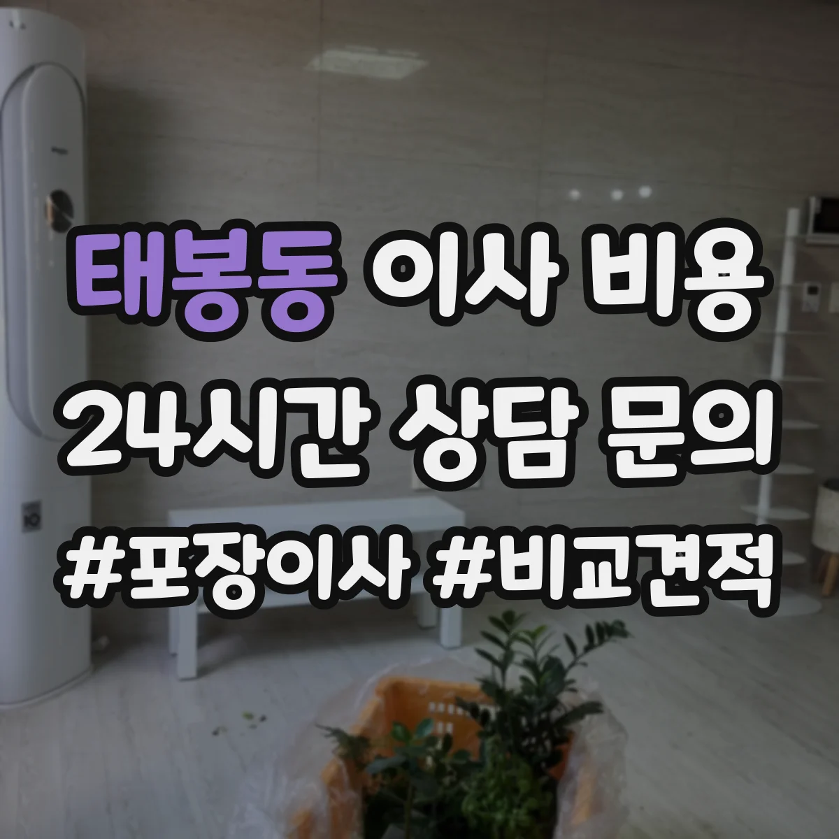 태봉동 이사 비용