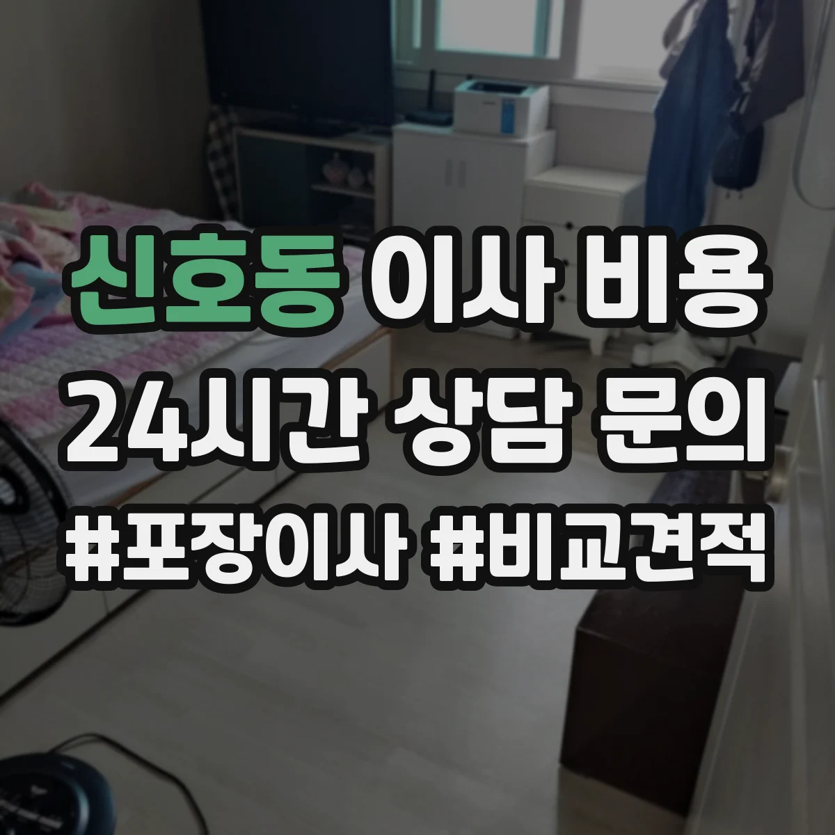 신호동 이사 비용