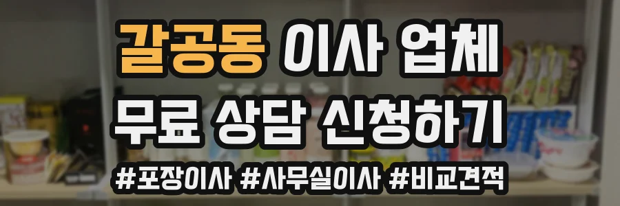갈공동 이사 업체