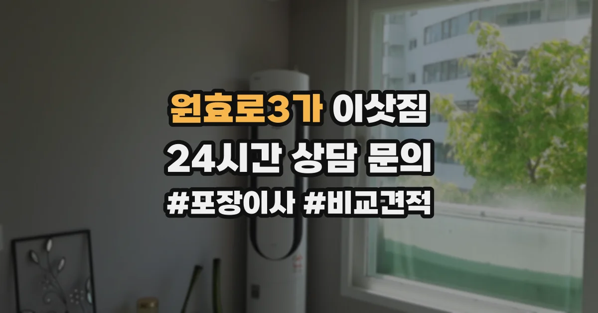 원효로3가 이삿짐