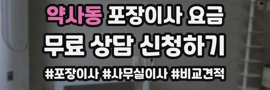 약사동 포장이사 요금
