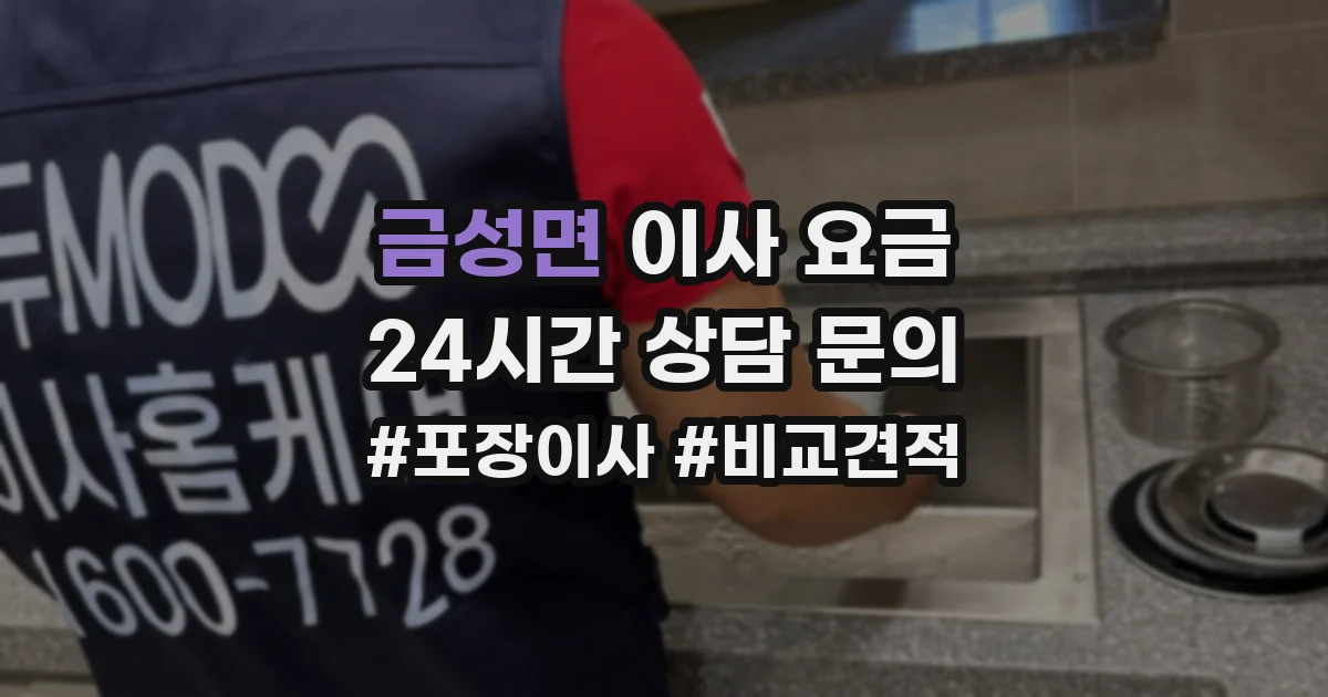 금성면 이사 요금