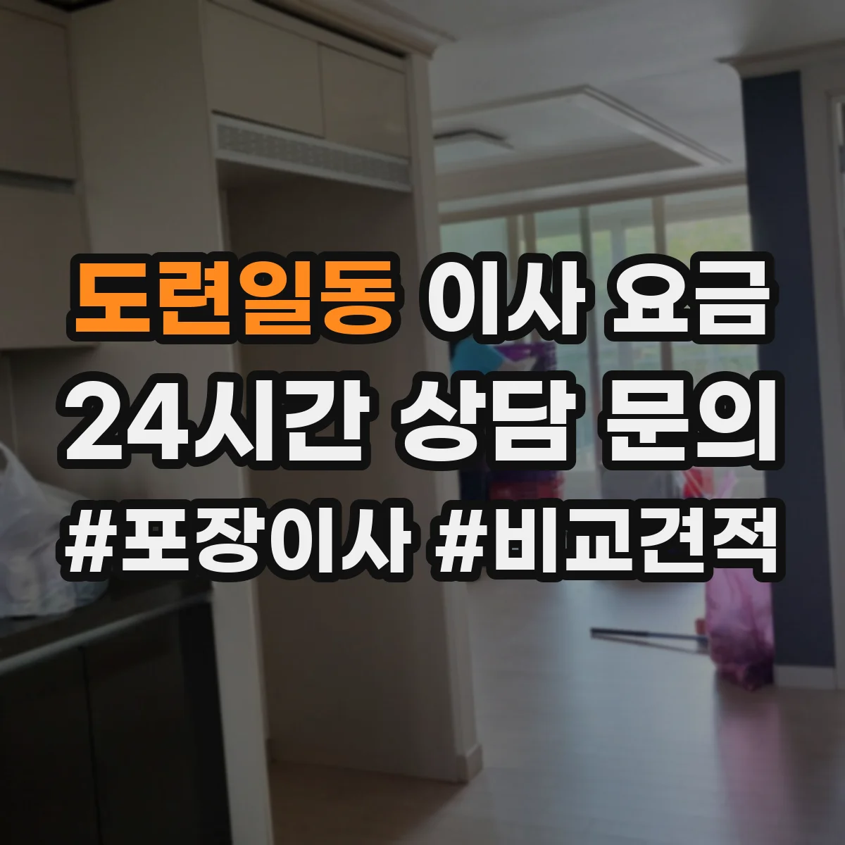 도련일동 이사 요금