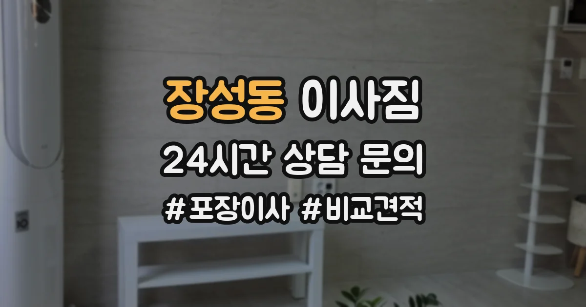 장성동 이사짐