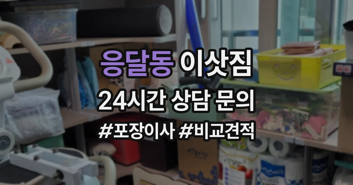 응달동 이삿짐
