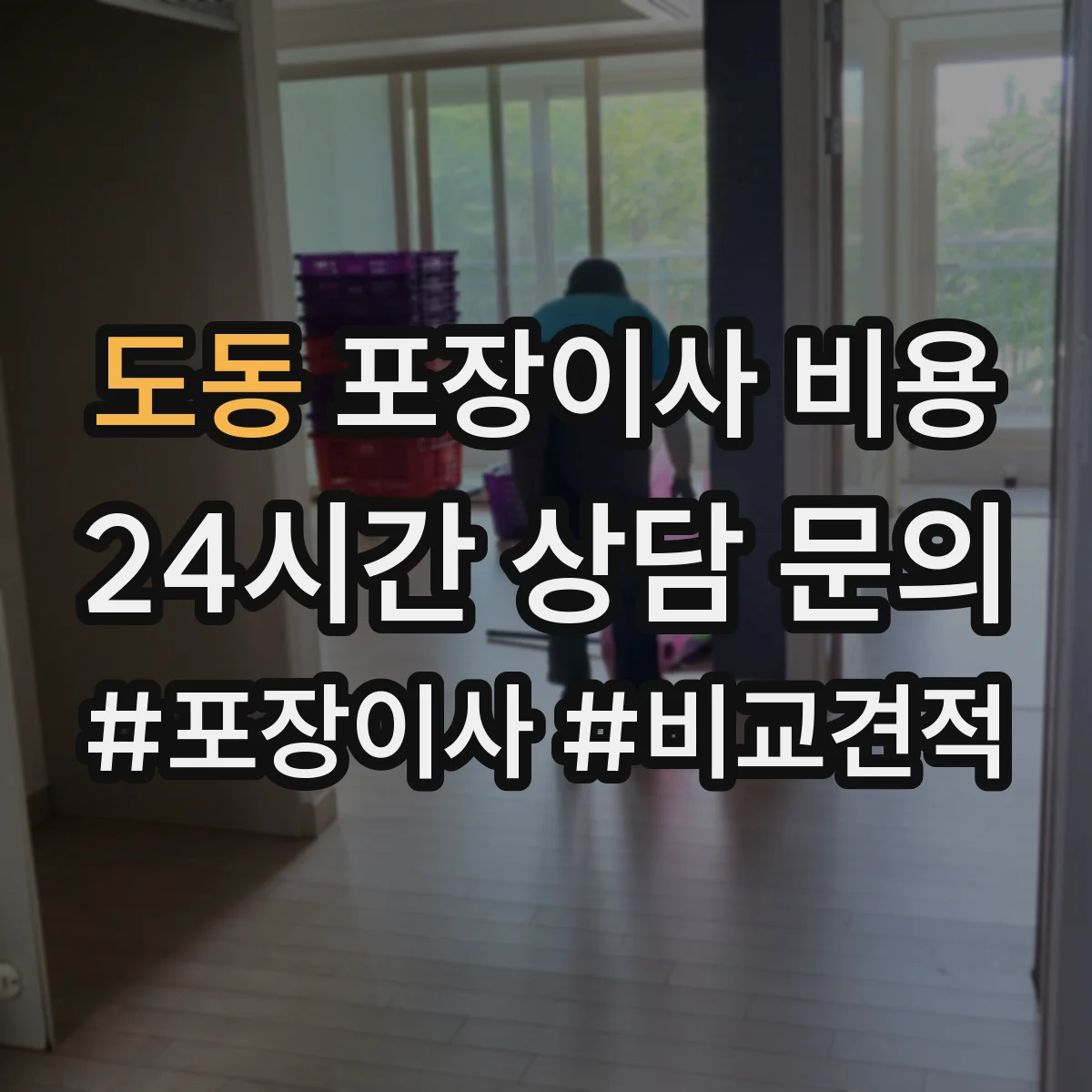 도동 포장이사 비용