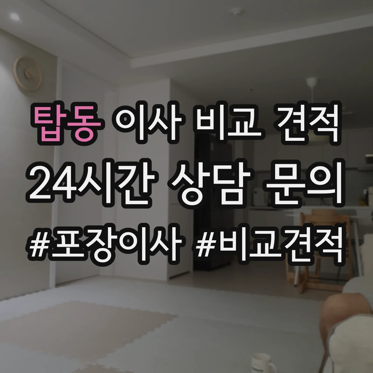 탑동 이사 비교 견적