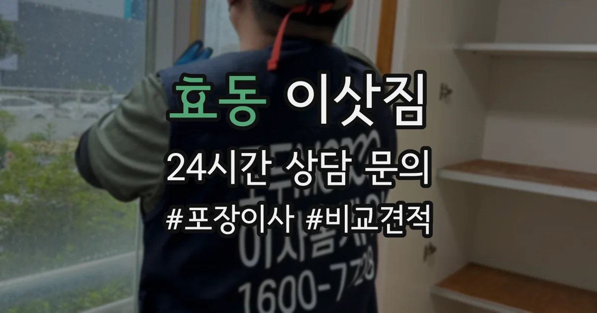 효동 이삿짐