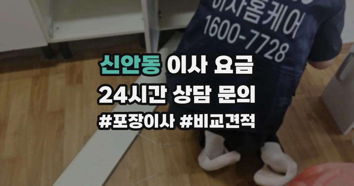 신안동 이사 요금