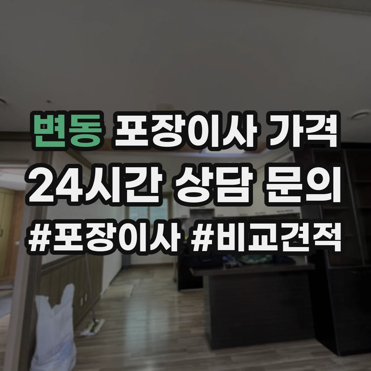 변동 포장이사 가격