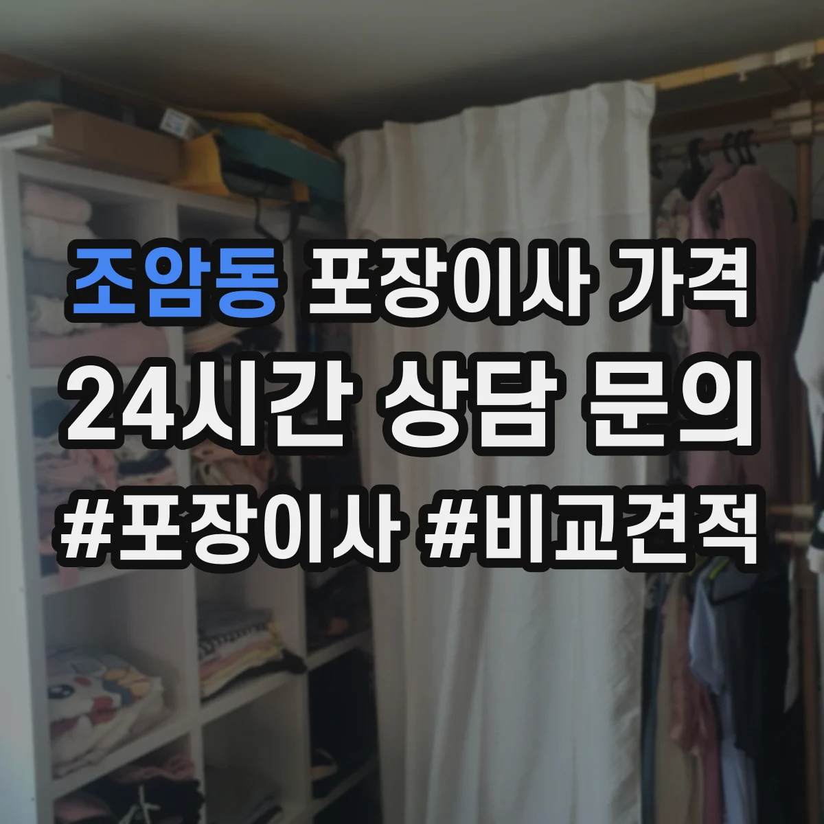 조암동 포장이사 가격