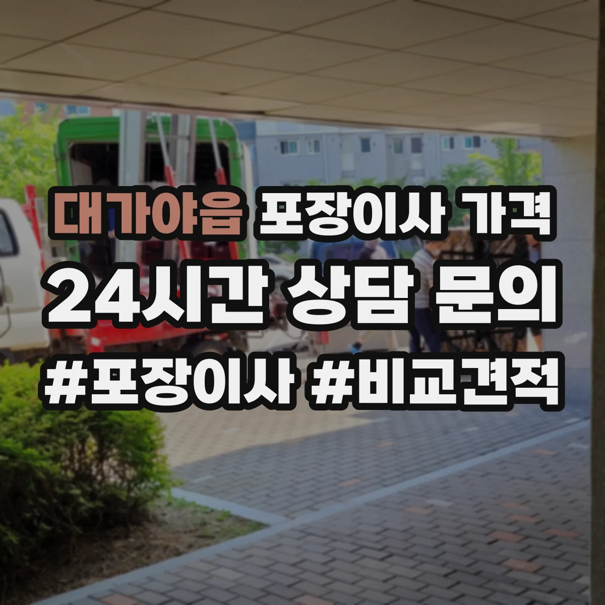 대가야읍 포장이사 가격