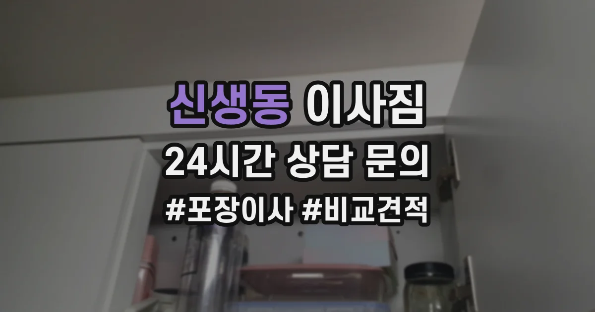 신생동 이사짐