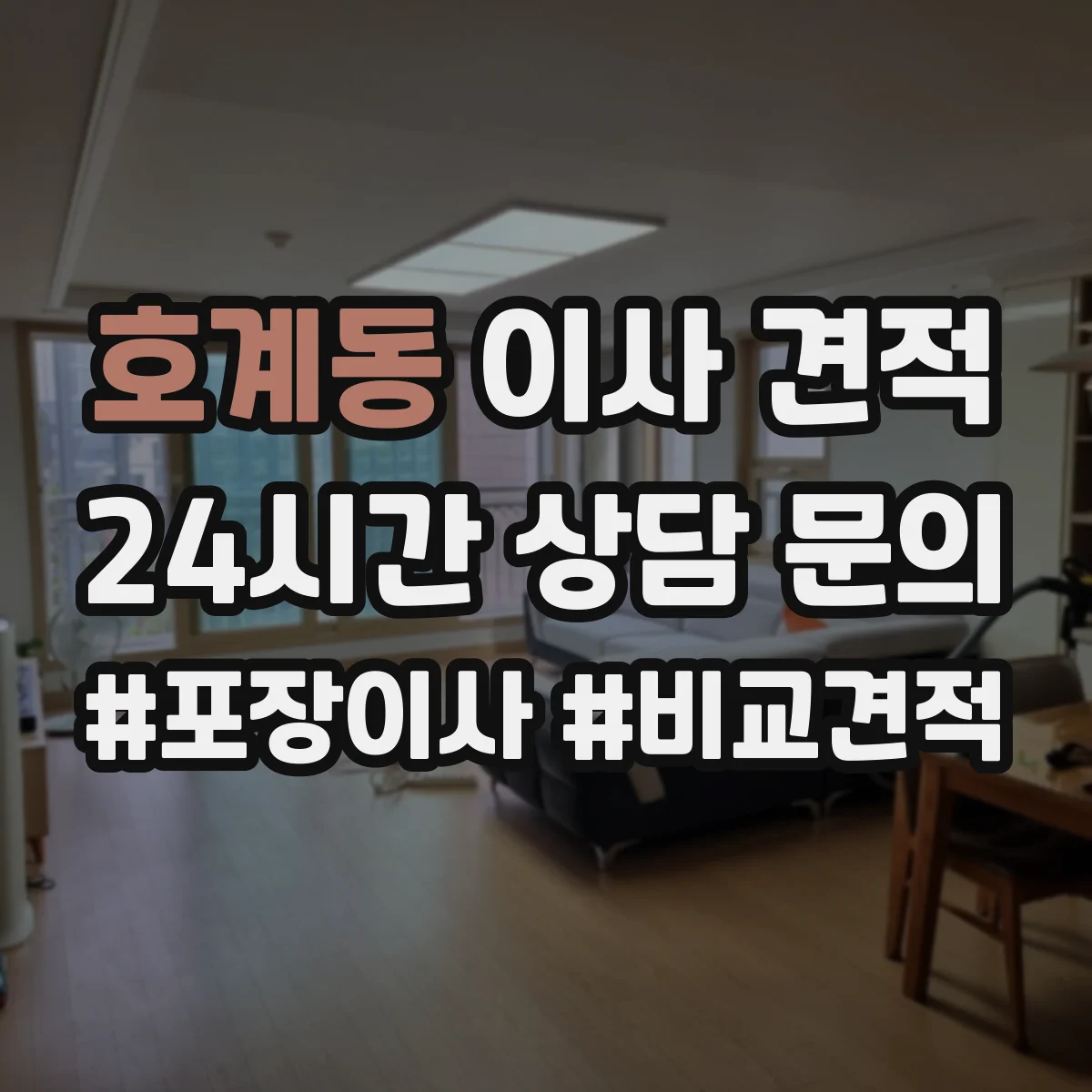 호계동 이사 견적