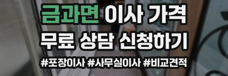 금과면 이사 가격