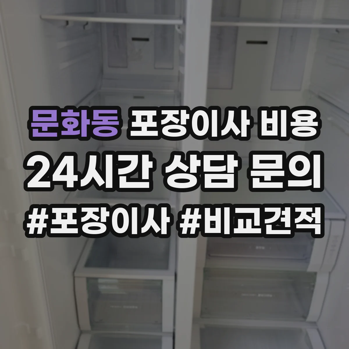 문화동 포장이사 비용