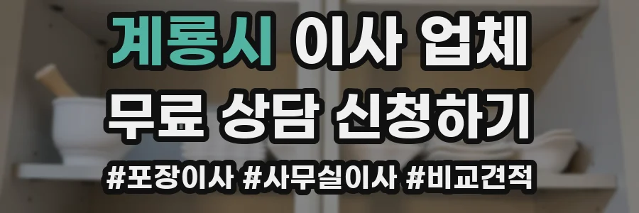 계룡시 이사 업체