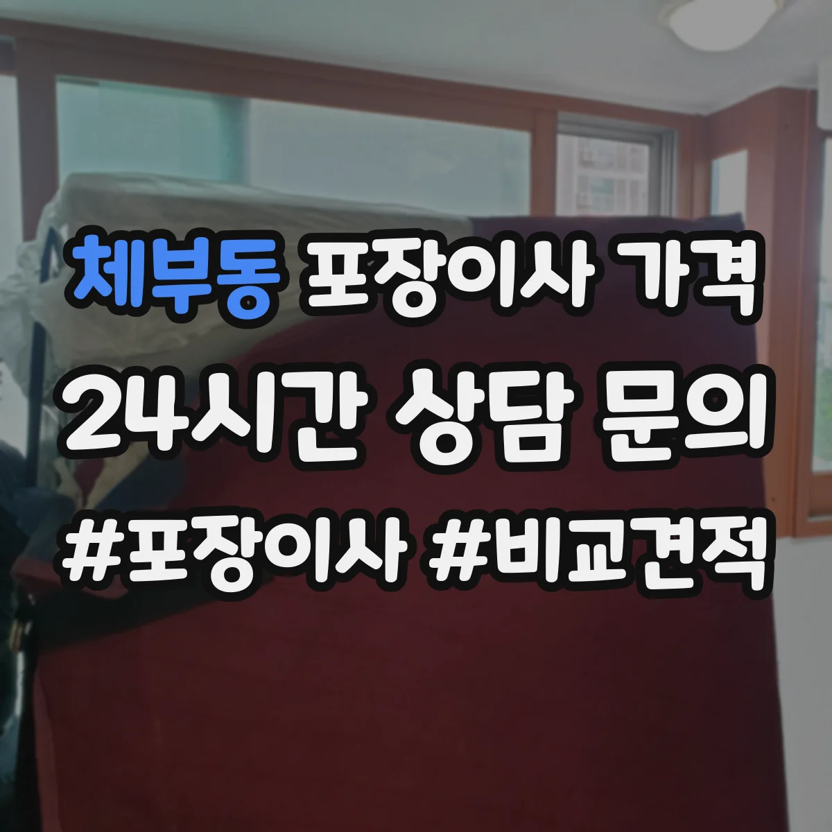 체부동 포장이사 가격