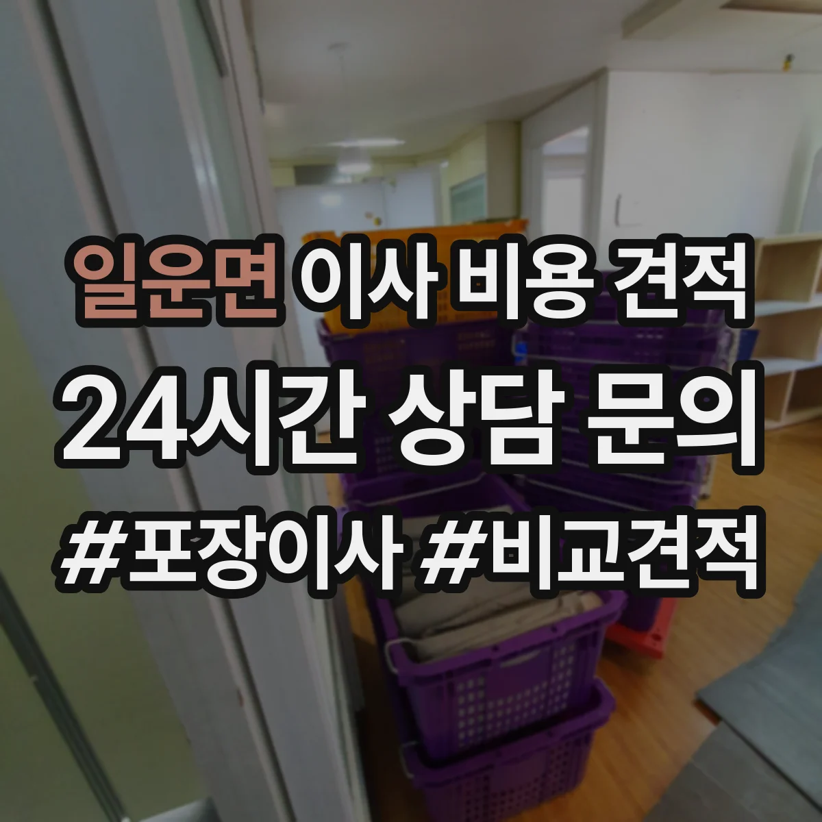 일운면 이사 비용 견적
