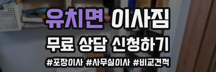 유치면 이사짐