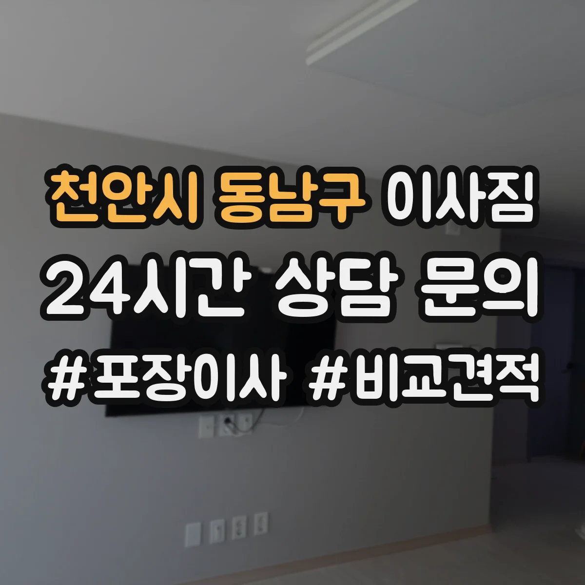 천안시 동남구 이사짐