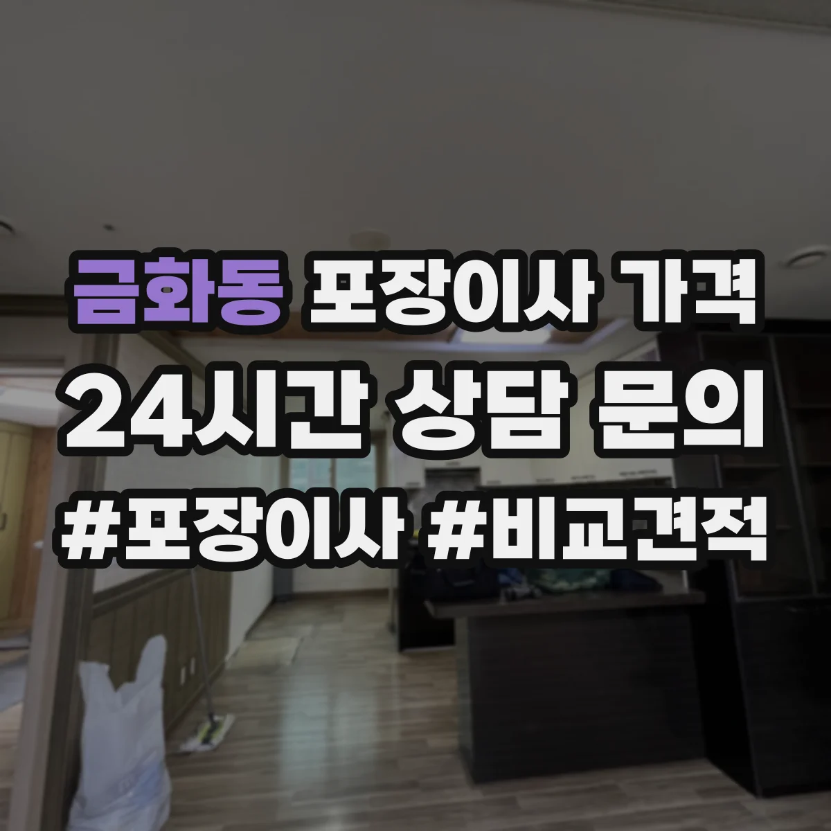 금화동 포장이사 가격