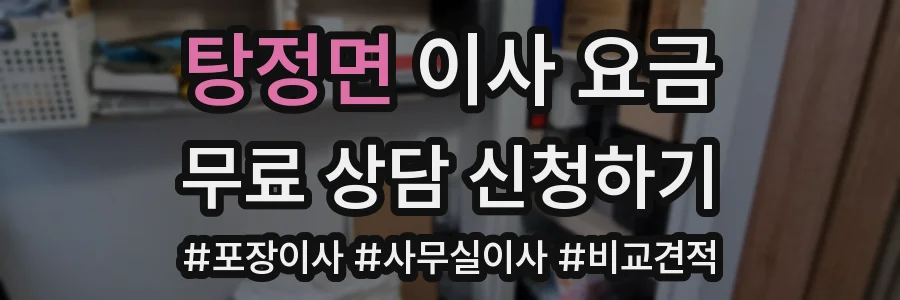 탕정면 이사 요금
