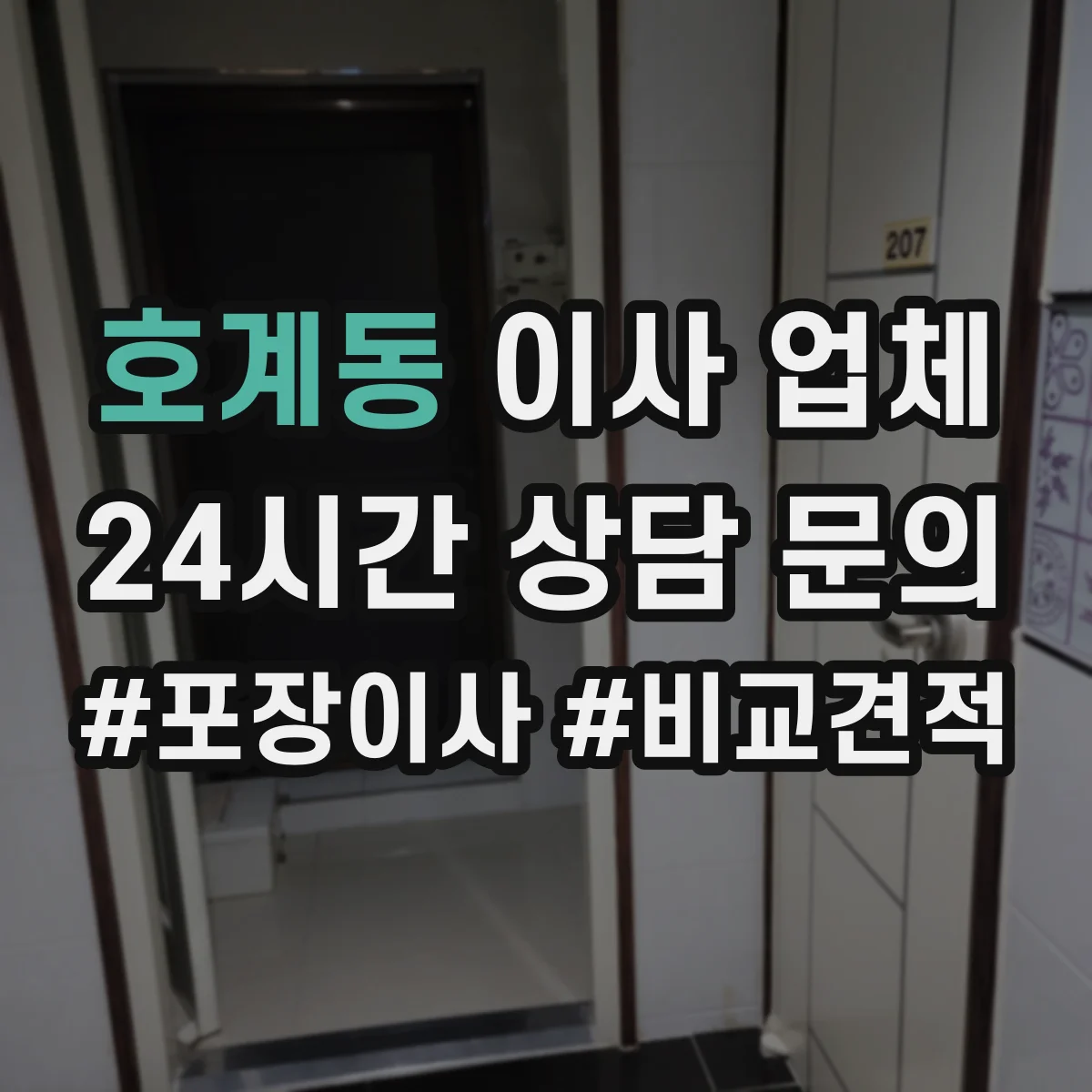 호계동 이사 업체