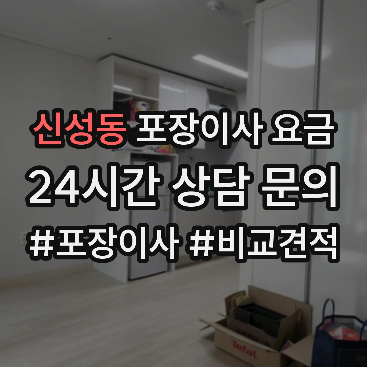 신성동 포장이사 요금