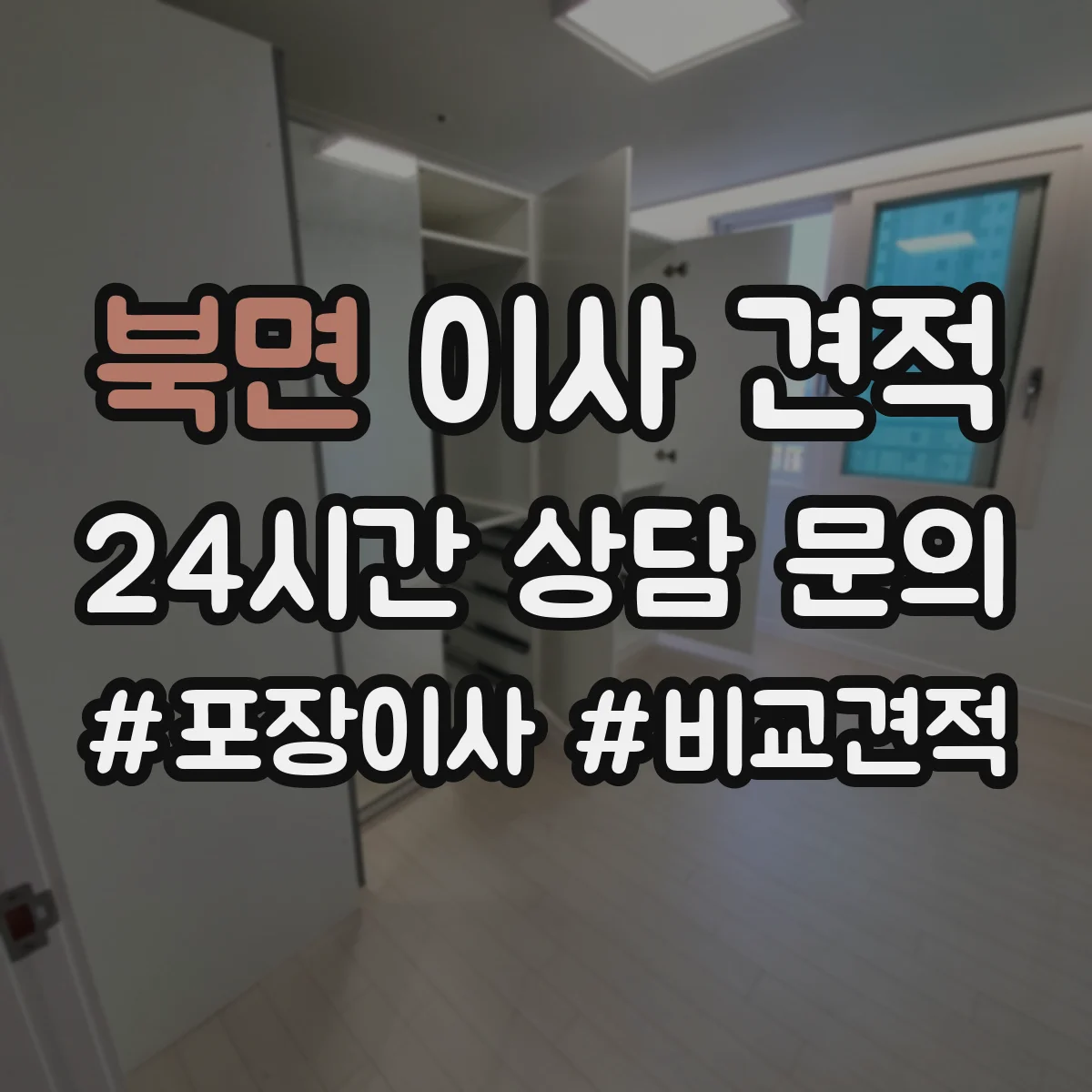 북면 이사 견적