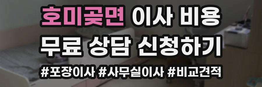 호미곶면 이사 비용