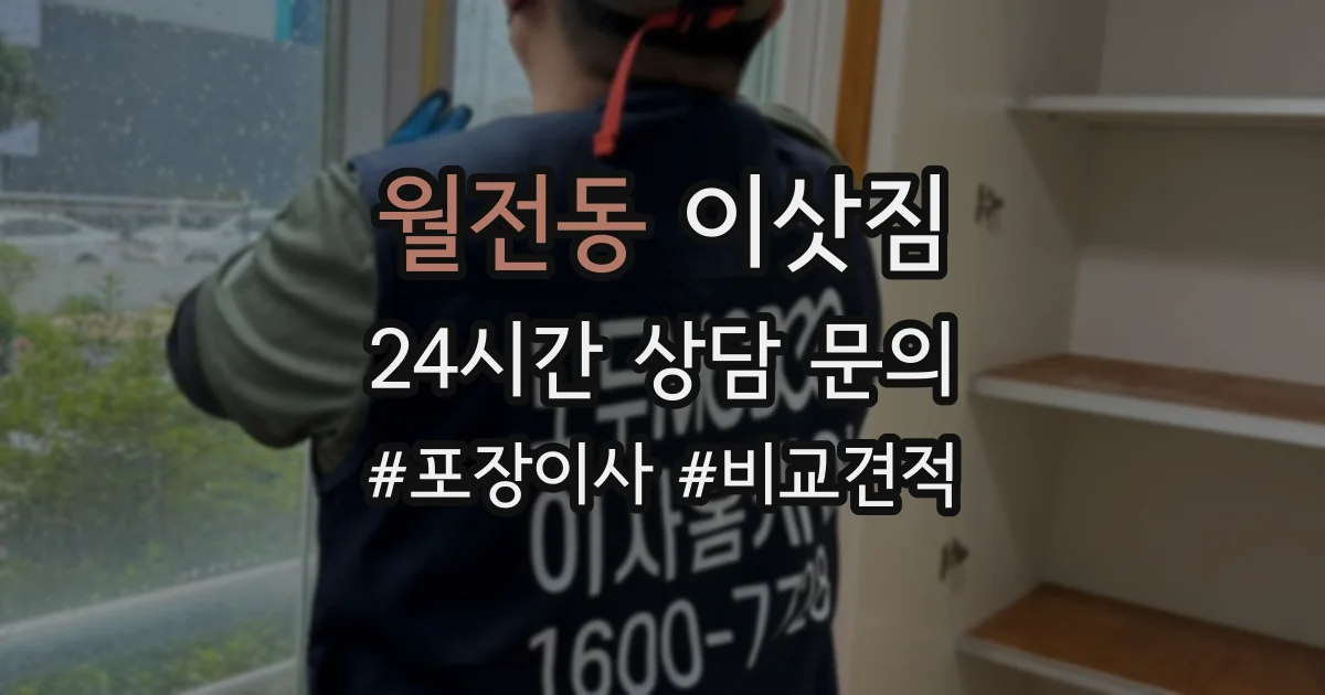 월전동 이삿짐