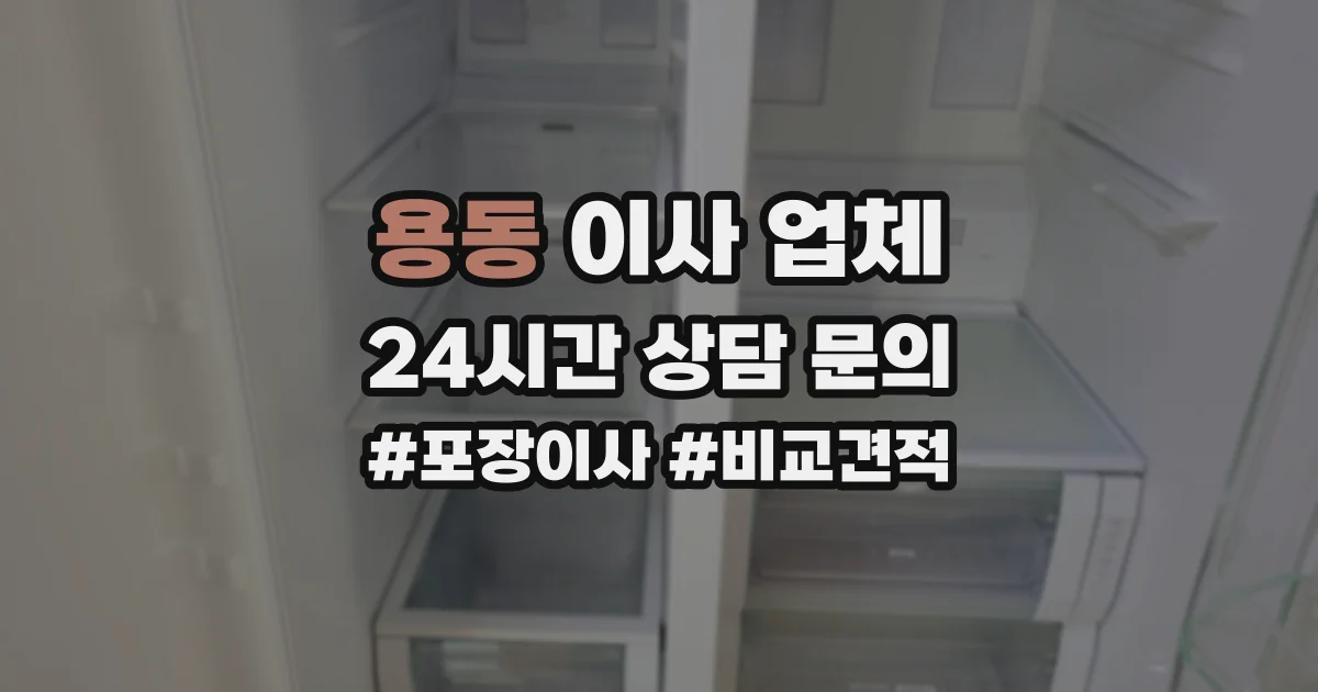 용동 이사 업체