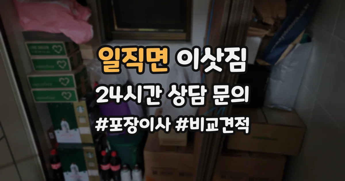 일직면 이삿짐