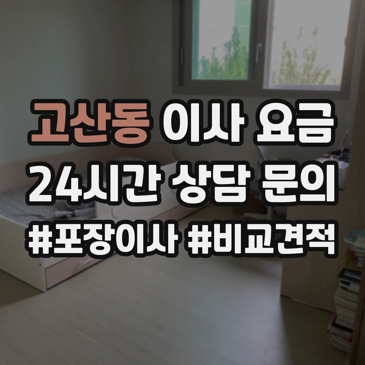 고산동 이사 요금