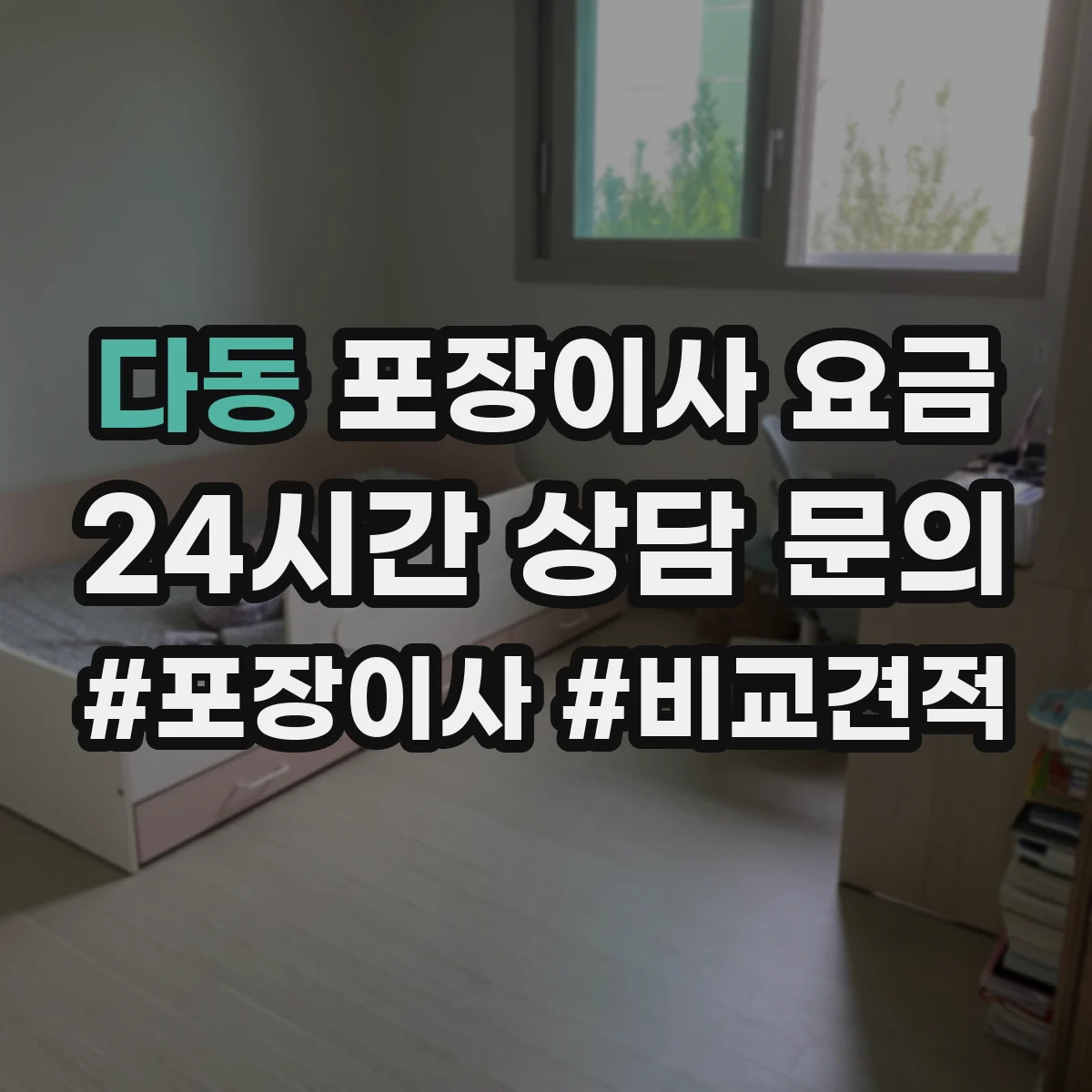 다동 포장이사 요금 야간 작업 가능 여부에 따른 견적 차이