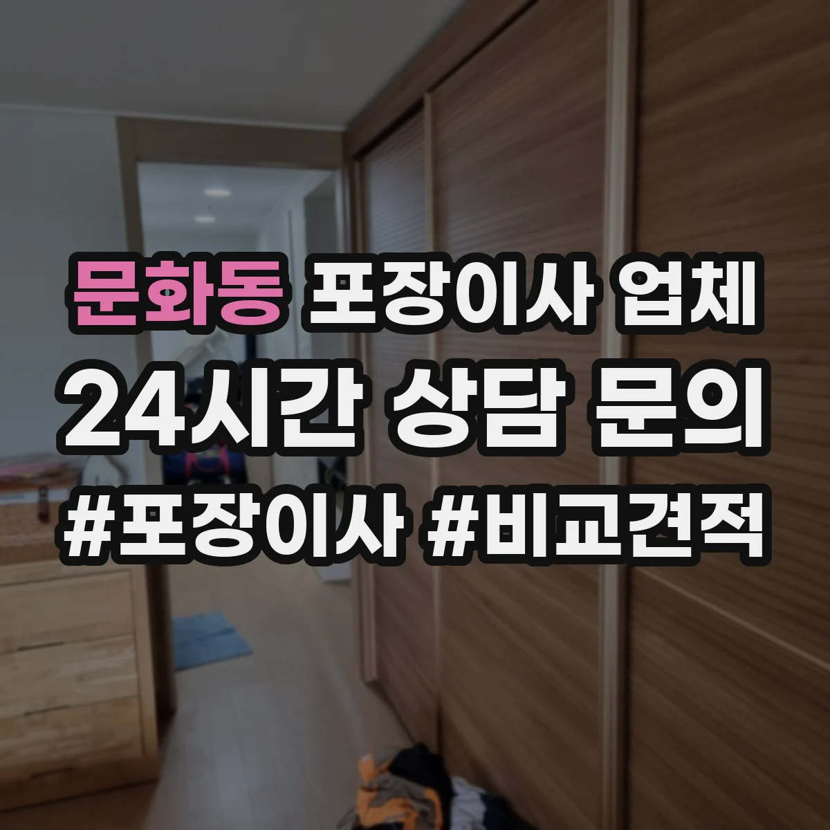 문화동 포장이사 업체