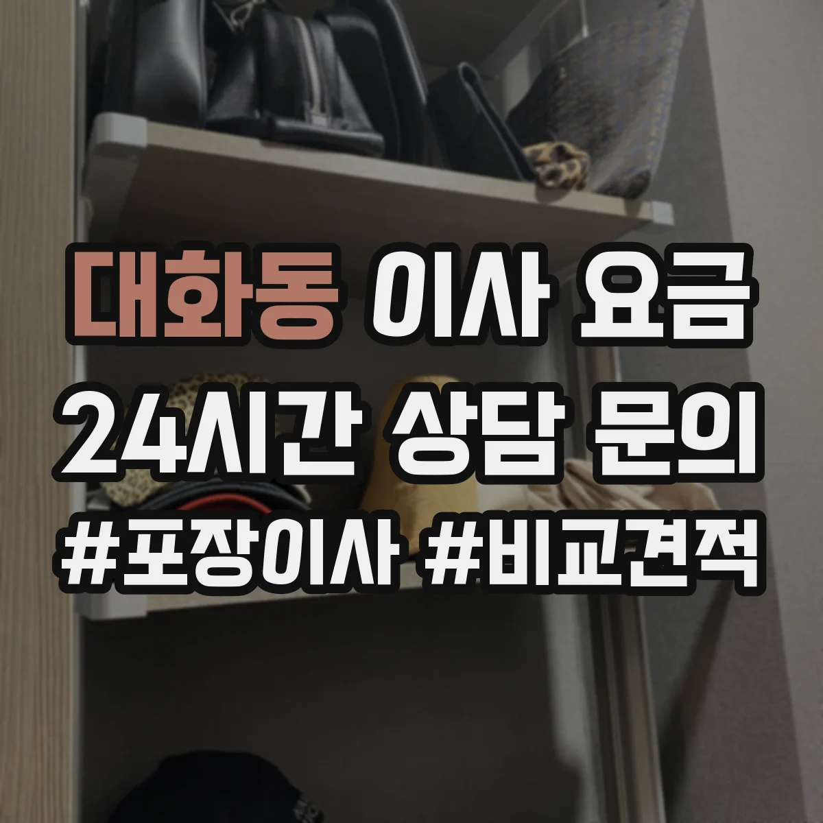 대화동 이사 요금