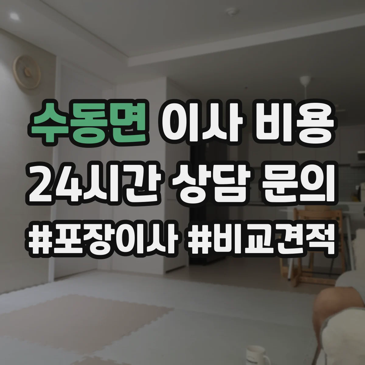 수동면 이사 비용