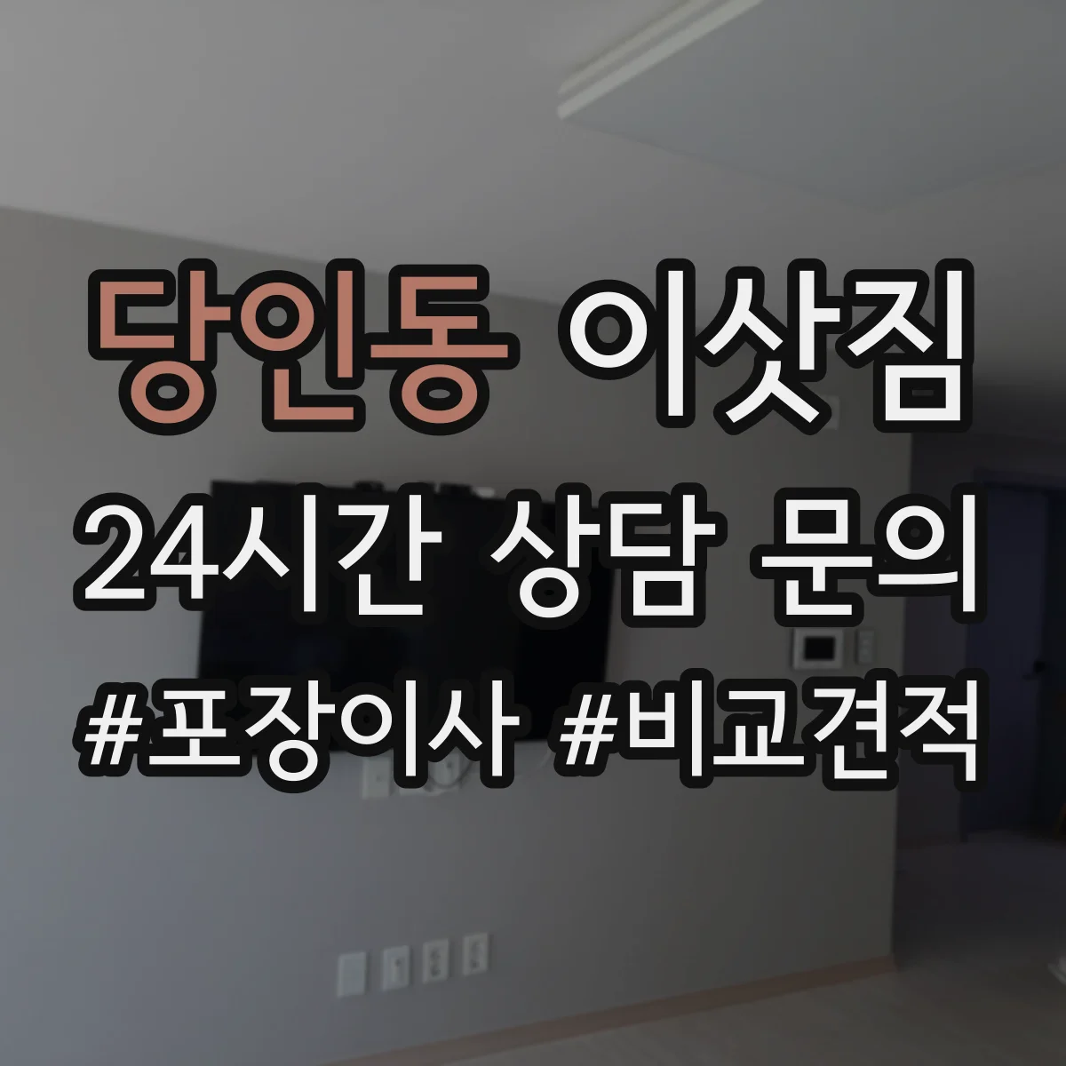 당인동 이삿짐