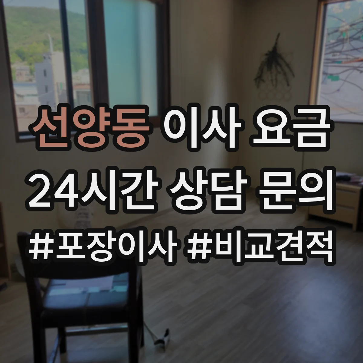 선양동 이사 요금
