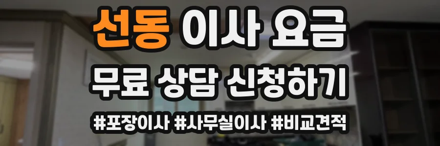 선동 이사 요금